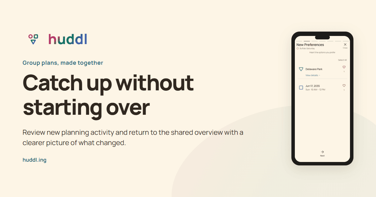 Illustrated overview: Catch up without starting over