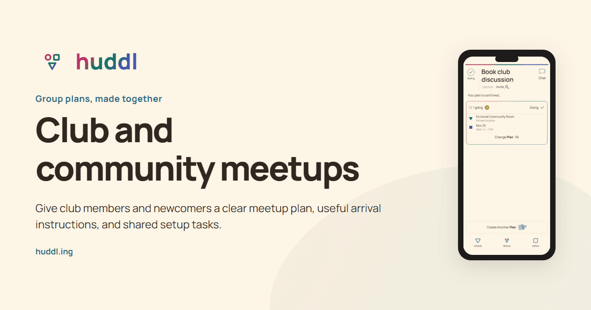 Illustrated overview: Club and community meetups