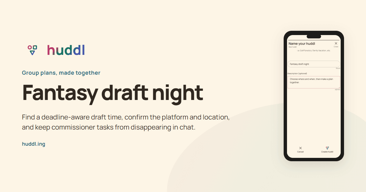 Illustrated overview: Fantasy draft night