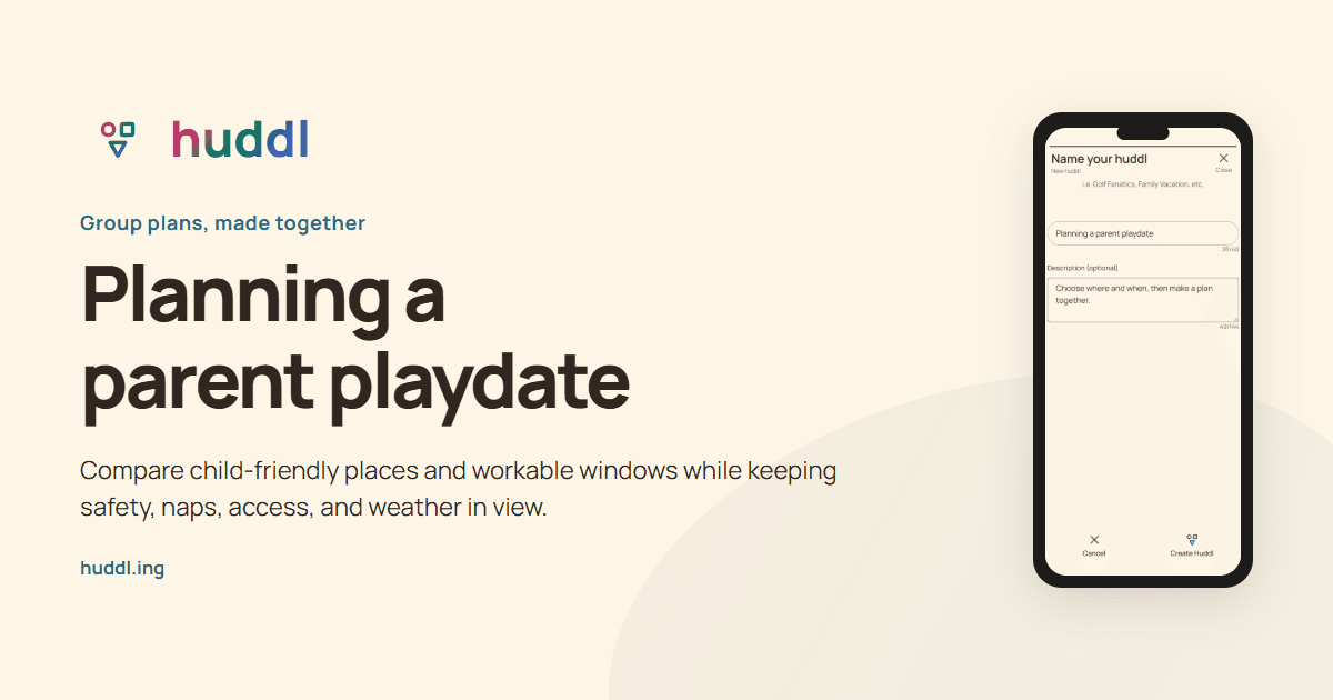 Illustrated overview: Planning a parent playdate