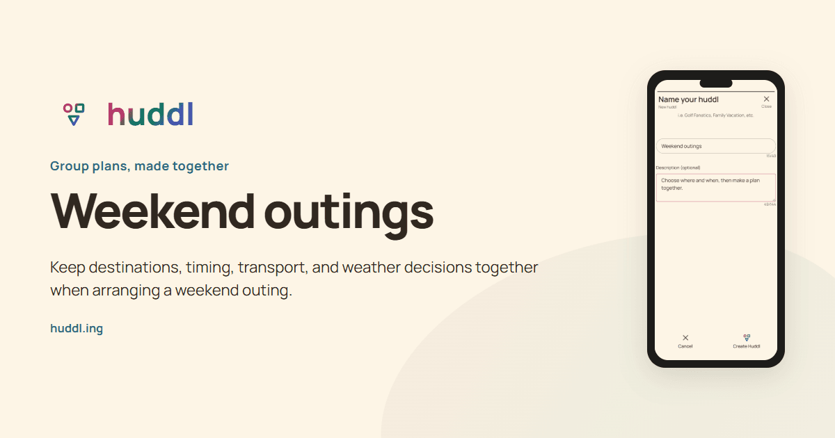 Illustrated overview: Weekend outings
